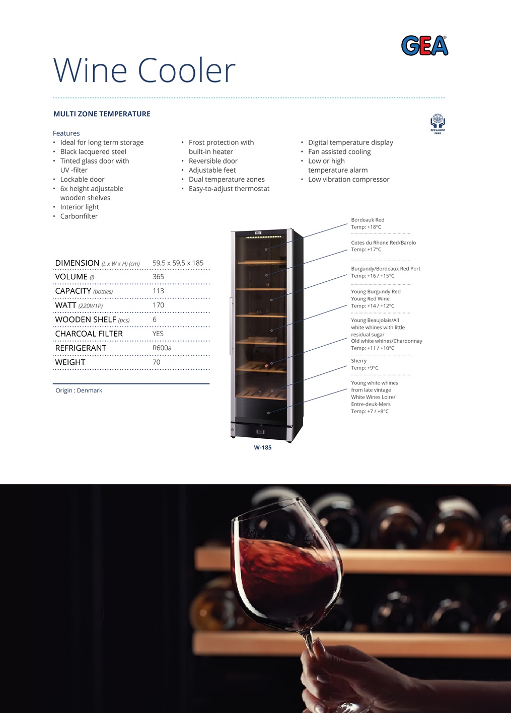 Jual Wine Cooler GEA W-185 Kulkas Pendingin DisplayHarga, Spesifikasi, dan Review Produk duniamasak.com, Kualitas TERJAMIN, 100% ASLI, Harga MURAH, Buy, Sell, Jual, Beli