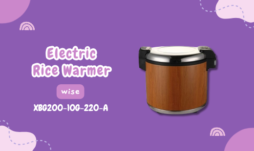 Electric Rice Warmer WISE XBG200-10G-220-A menggunakan teknologi penghangat termuktahir (3D Warming System), untuk memanaskan dengan lebih efisien (hemat listrik) dan presisi.