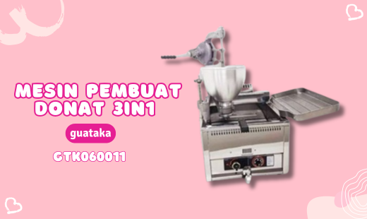 MESIN PEMBUAT DONAT 3IN1 FORMING FRYING STRAINING GUATAKA GTK060011 Beli Produk GUATAKA termurah di Indonesia! Belanja online di DuniaMasak sekarang dan temukan diskon Produk GUATAKA lainnya untuk mendapatkan harga terbaik.