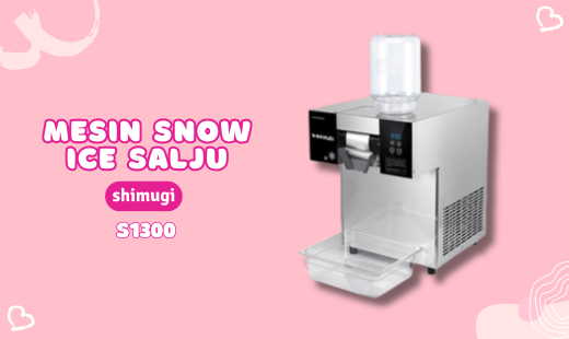 Mesin Snow Ice Salju Shimugi / Shimugi Snow Ice Machine - S1300, Dessert ala Korea kini hadir  SHIMUGI SNOW ICE MACHINE !! Gak perlu jauh jauh ke Korea kamu bisa ciptain sendiri menu korean desert atau bingsoo ini lohh. Dan yang pastinya bikin bisnis kamu cuaan bangett!! Beli Produk SHIMUGI termurah di Indonesia! Belanja online di DuniaMasak.com sekarang dan temukan diskon Produk SHIMUGI lainnya untuk mendapatkan harga terbaik. Nikmati promo dan tawaran ekslusif untuk produk SHIMUGI disertai dengan Layanan Customer service terbaik dan berbagai pilihan jenis pengiriman dan pembayaran termudah. dapatkan penawaran khusus untuk Wilayah Jabodetabek.