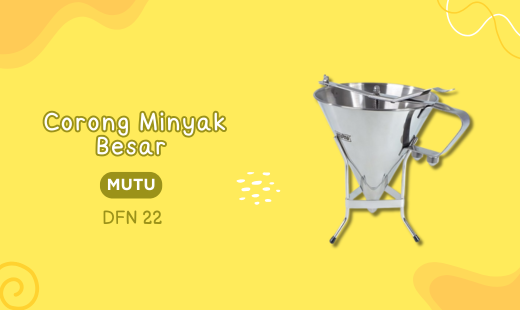 Corong Minyak Besar MUTU DFN 22 Corong untuk memudahkan Anda menuang minyak dengan mudah dan tidak tercecer. Beli Produk MUTU termurah di Indonesia! Belanja online di DuniaMasak sekarang dan temukan diskon Produk MUTU lainnya untuk mendapatkan harga terbaik.