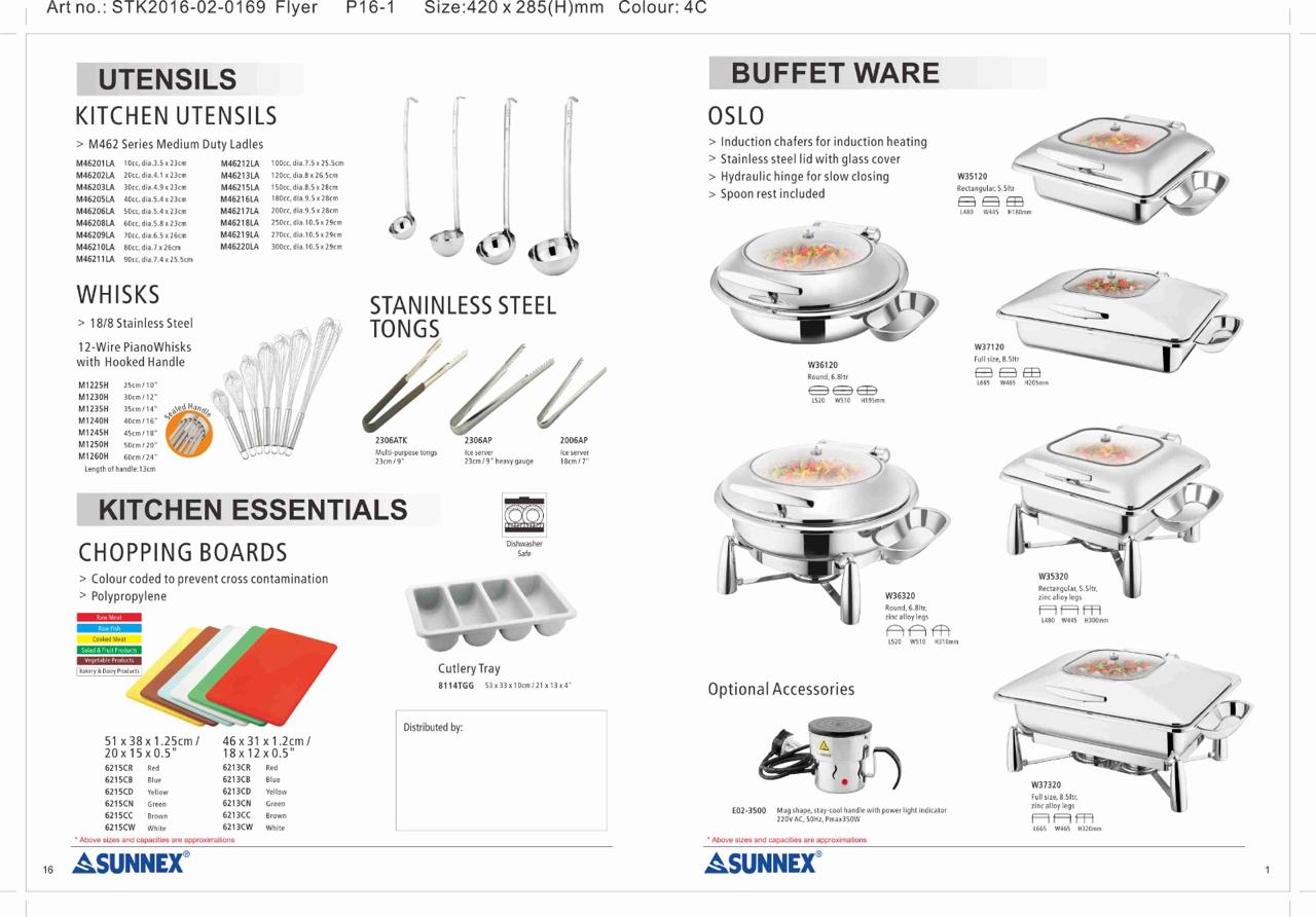 Sendok Soup SUNNEX M462 Series Stainless Steel Professional Soup Ladle