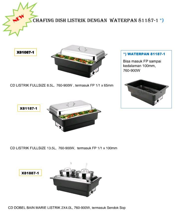 Pemanas Makanan Chafing Dish 8,5 L Full Size SUNNEX X81087-1