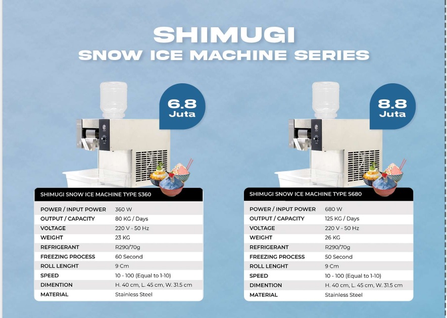 Mesin Snow Ice Salju Shimugi / Shimugi Snow Ice Machine - S360